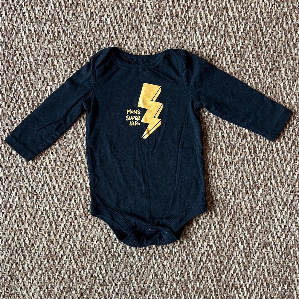 George Black Baby Mom’s Superhero Onesie